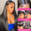 tobasew 13x6 Straight Lace Front Wigs Human Hair 200 Density