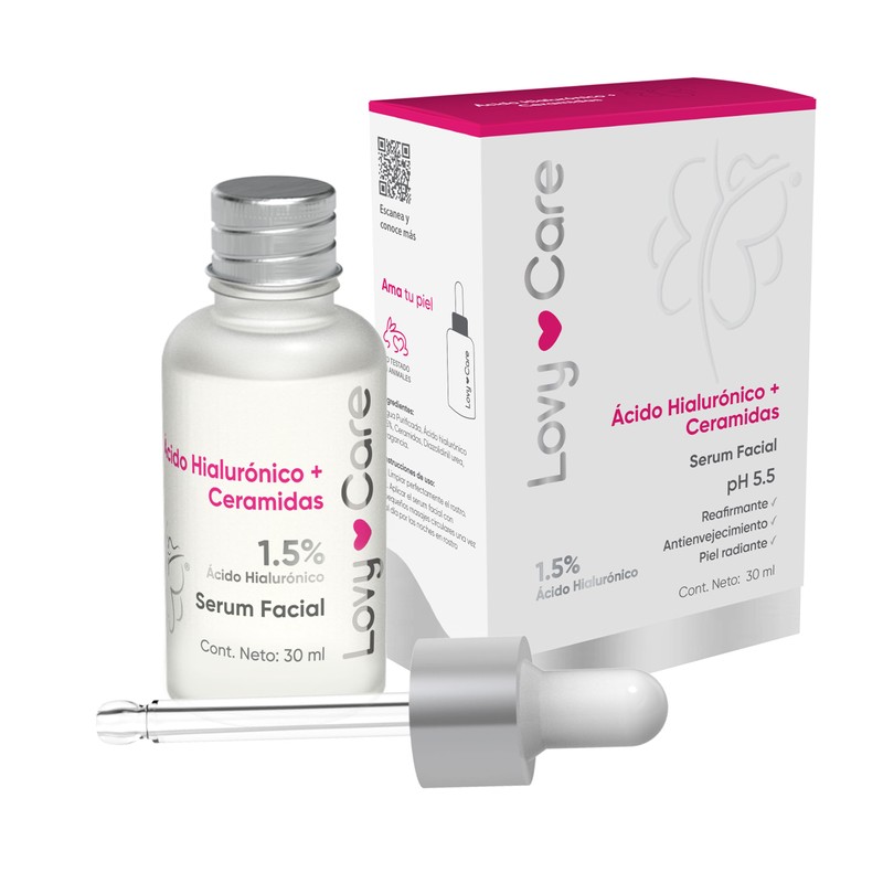 Lovy Care Ácido Hialurónico + Ceramidas Serum Facial | pH
