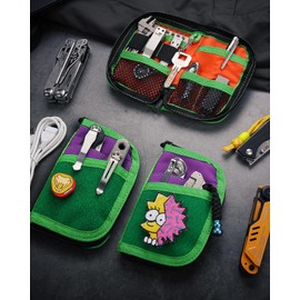 VIPERADE VE10 Small EDC Pocket Pouch, Compact Nylon EDC Organizer Pouch for Men, Small Tool Organiser with 7 Pockets, Mini Tool Organizer for Multitools