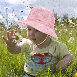 Foruhoo Girls’ Breathable, Wide Brim Hat, UV Protection, Fishing Hat with Drawstring - Swan, size: 50