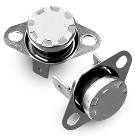 Thermal Fuse Replace KSD201 Fit for GE Microwave Oven Water Heater Thermostat, 120°C Temperature Control Switch, 250V 10A High Temperature Limit Switch, 2Pcs