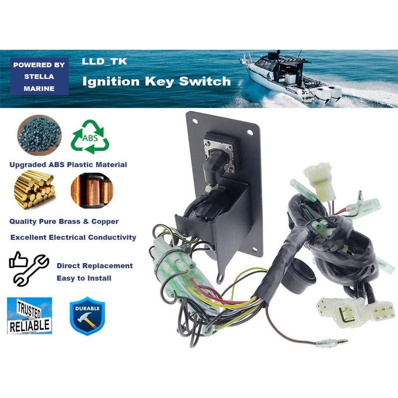 Ignition Switch Panel for Honda Outboard Single Engine 06323-ZZ5-764 Ignition