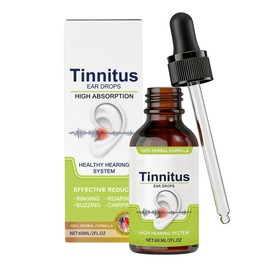 Tinnitus Ear Drops (60ml) - Gentle Formula to Support Ear Noise and Clogged Ears for More Hearing Comfort
