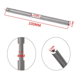 HOUSON Bicycle Spoke Tool, Stainless Steel Spoke Nipple Installer with Interchangeable Head & Anti-Slip Handle - for Double Rims & Road/Mountain Bikes