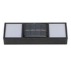 2 Sets Solar Wall Lamp IP65 Protection Grade Bidirectional Multifunctional