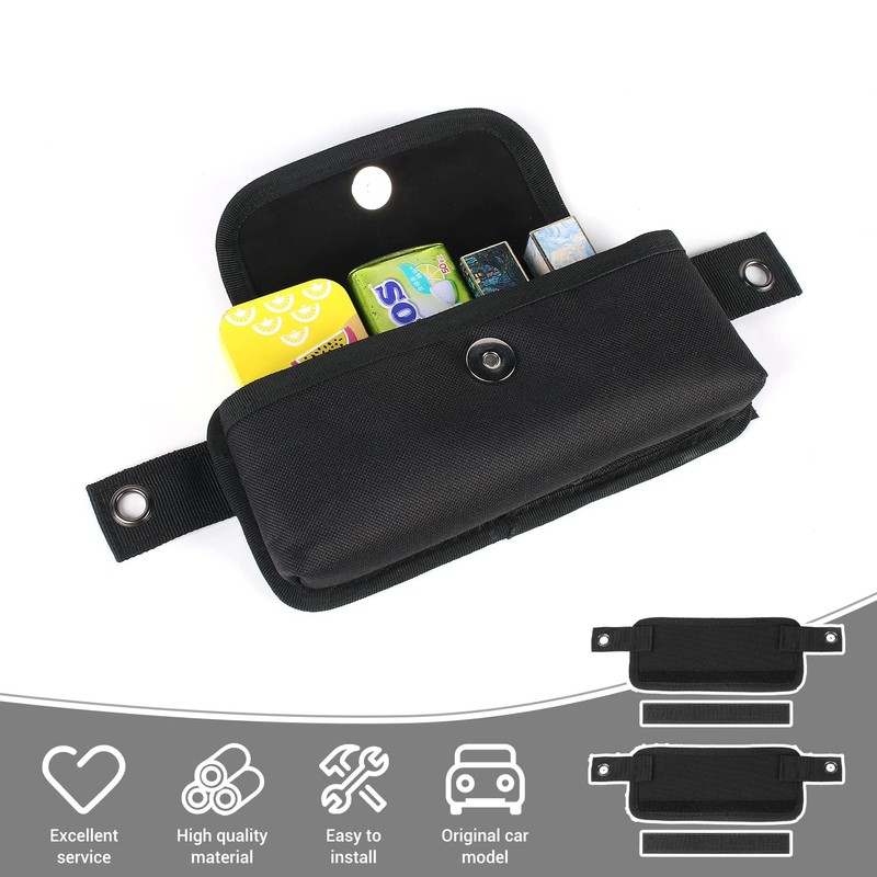 PDKLIN for Bronco Roll Bar Storage Bag, Front Storage Bags