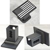 Aluminum American Flag Trailer Hitch Cover for 2 inch Receivers,Truck