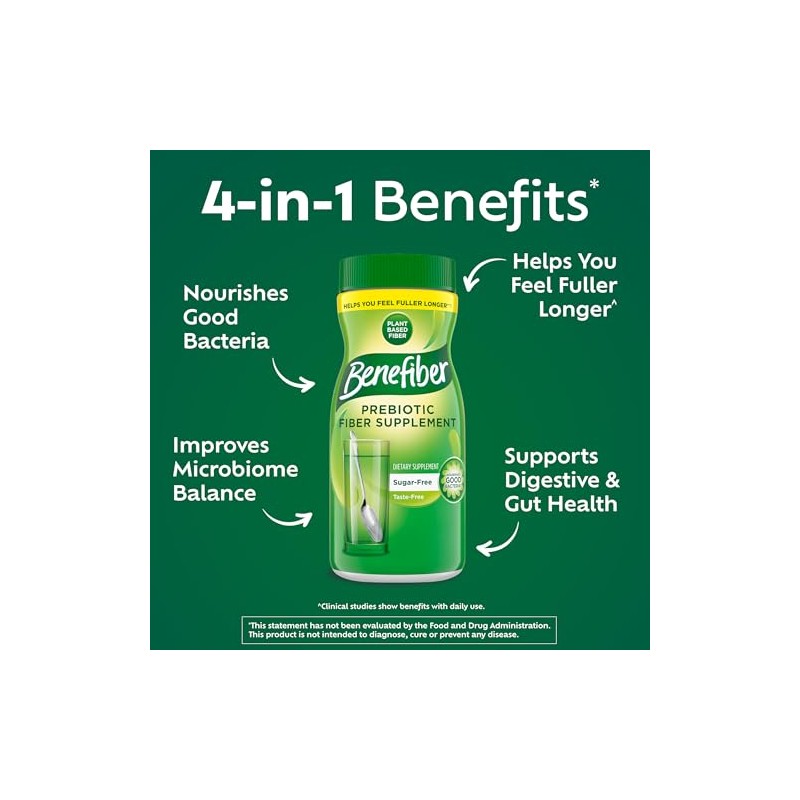 Benefiber prebiótico suplemento de fibra - 248g (8.7 oz)