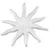 Vinani 2AST-EZ Large Sun Pendant Brushed 925 Sterling Silver Star,