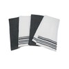 Mainstay Kitchen Towels - Set of 4 (Gray, White)