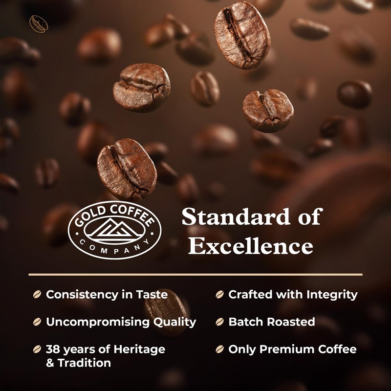 Gold Coffee | Premium Colombia Huila, Medium Roast, Whole Bean