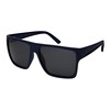 Edge I-Wear Square Sunglasses for Men Women Polarized Lens 1408-P-3(M.NAVY.sd)