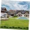 Operitacx Elegant Decorative Moss 4pcs Fake Greening Artificial Lawn Realistic