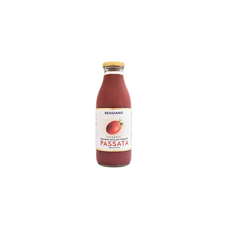 Seggiano Premium Organic Sicilian Tomato Passata 500g - Vegan. Vegetarian,