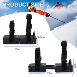 ZEMBSOYA 1 Pair Toddler Ice Skate Adjustable Strong Load Bearing High Stability Fastener Strap for Kids Beginner
