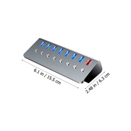 KOMBIUDA 1pc Port USB Hub Charging Port USB Splitter for Expanding Connectivity Compatible Multiple Devices for Use