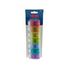 Surgical Basics Weekly Tablet & Vitamin Planner - Push Button (17 x 5 x 3.2cm)