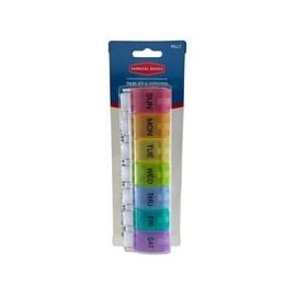 Surgical Basics Weekly Tablet & Vitamin Planner - Push Button (17 x 5 x 3.2cm)