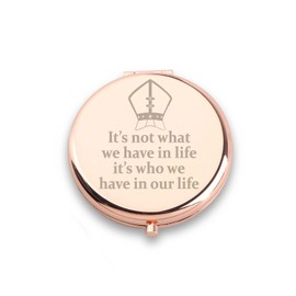 WUSUANED Pope Makeup Mirror It Who We Have in Our Life Mirror Pope Jesus Gift Religious Gift (Pope Mirror)
