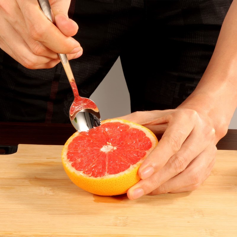 5 PCS Grapefruit Spoons, Stainless Steel Grapefruit Spoon Utensil Set,