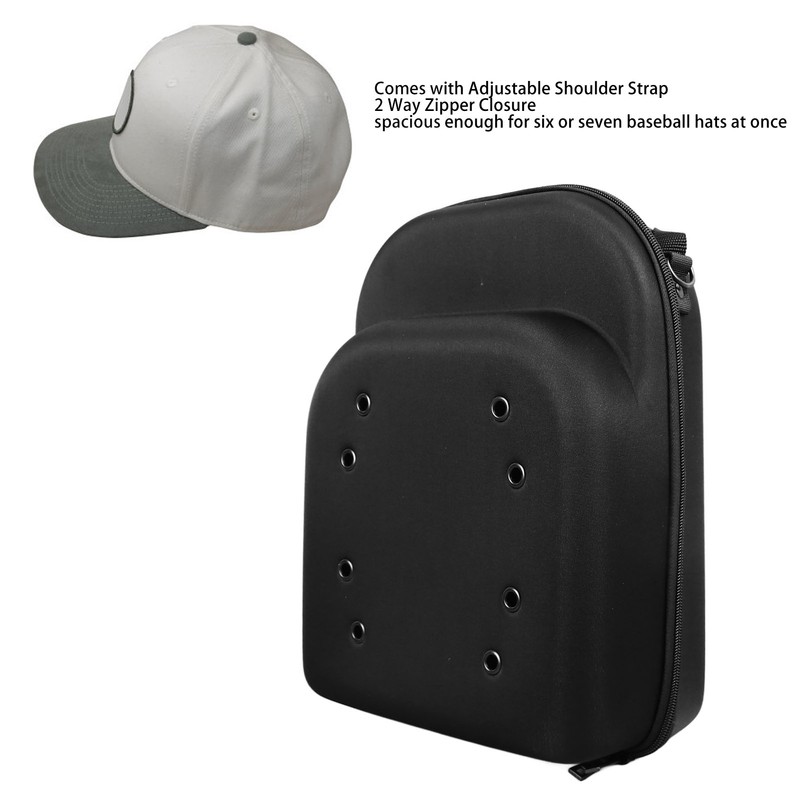 Hat Travel Case Hard EVA Light Durable Breathable Holes Water