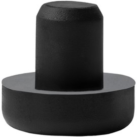 Project Patio Swivel Rocker Chair 1/2" Nylon Stem Bumper Outdoor Furniture Floor Protector Feet - 25 Pack - Black