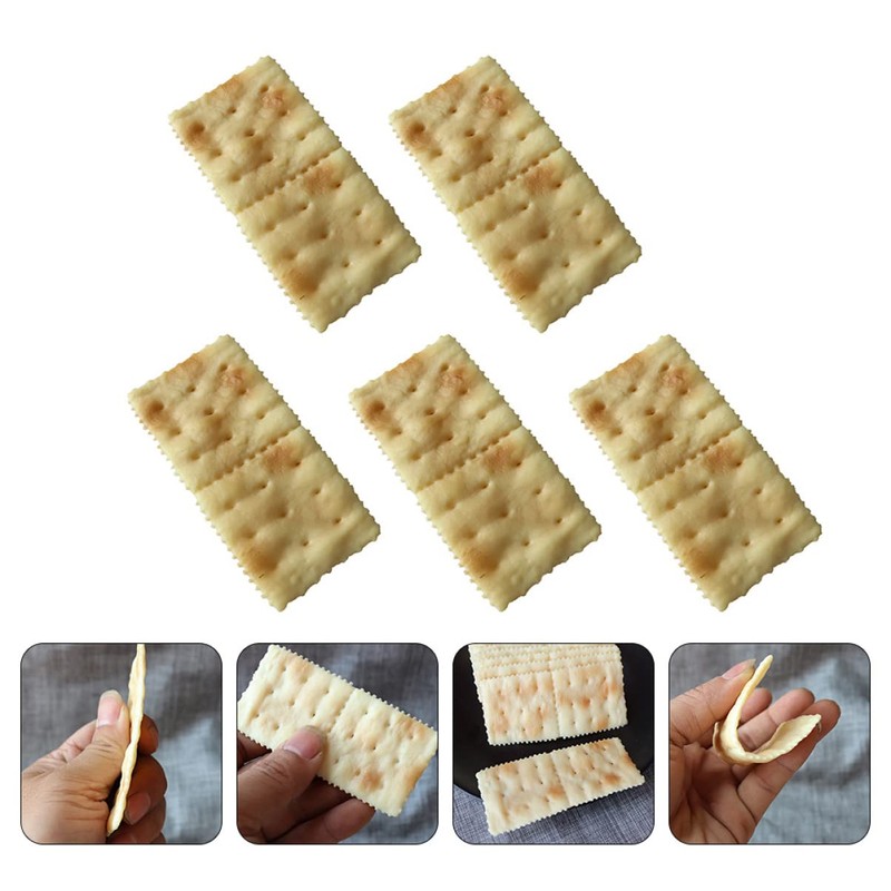 SEWACC 5pcs Artificial Soda Artificial Cookie Fake Biscuits Fake Dessert