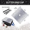 Glitter Heavyweight Premium Construction Paper for Grad Caps, 5 Sheets,