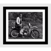Framed Hunter S Thompson Autograph Replica Print (Black, 16x20)