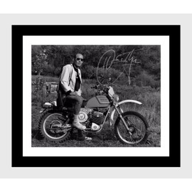 Framed Hunter S Thompson Autograph Replica Print (Black, 16x20)