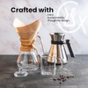 Chemex Filtros de café, 100 unidades, bond, Cuadrado, Transparente, 1