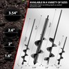 MAZING Auger Drill Bit for Planting, 4Pcs Garden Ground Earth
