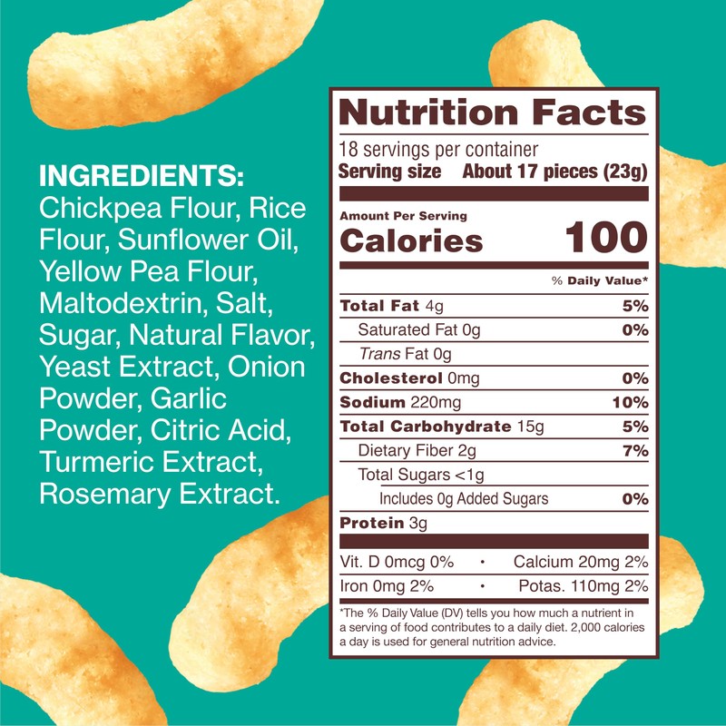 HIPPEAS Chickpea Puffs, Groovy White Cheddar, Gluten Free Snacks, Dairy