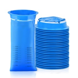 Diubwse 24 Pack Vomit Bags Disposable, 1000ml Emesis Bags, Leak Resistant, Medical Grade, Portable, Barf Bags, Puke Bags for Hospital, Maternity, Car, Yacht, Bar, Throw Up Bags Disposable