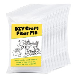 Polyester Fiber Fill, 225g/7.93oz High Resilience Stuffing Fluff Fiberfill, Premium Polyester Fiberfill Stuffing, Stuffing for Stuffed Animals, Pillow Filling, Animals DIY