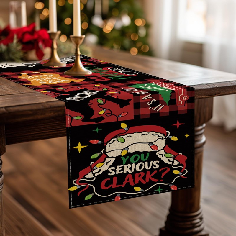 Christmas Vacation Dining Table Runner, Xmas Classic Movie You