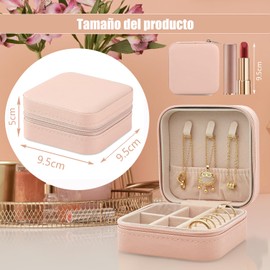 6 Piezas Caja de Joyero Pequeño, Organizador de Joyas para Mujeres y Niñas, Portátil y Elegante, Perfecto para Anillos, Pendientes y Collares, Ideal para Bodas, Compromisos y Regalos