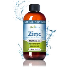 NutriNoche Pure Crystalline Liquid Zinc Supplement - 30 PPM - Colloidal Minerals