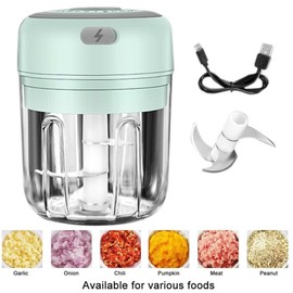 Wireless Electric Garlic Machine Mini Food Garlic Vegetable Chopper Grinder Crusher Press for Meat Fruit Onion