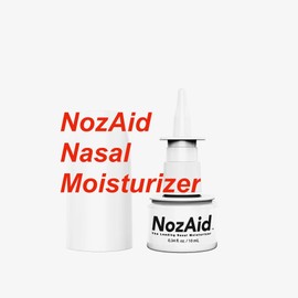 NozAid Nasal Moisturizer Spray w/Sesame Oil .34 oz Moisturizing Lubricant for Dry, Crusty, Cracked, Stuffy Nose Relief, Nosebleeds, Preservative Free