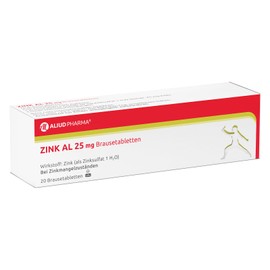 Zinc AL 25 mg Effervescent Tablets, Pack of 20 Tablets