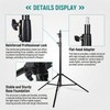 NiceFoto SL-280B Studio Light Stand Professional Grade 260cm Adjustable Tripod
