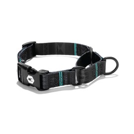 Wolfgang Premium Martingale Dog Collar for Medium Dogs, Durable & Easy to Clean Nylon Dog Collar with Quick Clip Buckles, for Training & Daily Use, Made in USA, NightOwl Print, (1 Inch x 14-18 Inch)