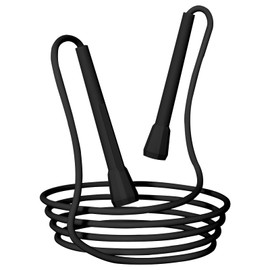 Huotflame Verstellbares Speed Jump Rope - Sechskantiger Stiftgriff, 2.8M PVC Seil, Transparente Griffe, Für Fitness, Outdoor-Training, Schulsport & Wettkampf, Schwarz & Lila (Schwarz)