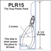 Plyworx Pliersrack PLR15 Plier Organizer - Sturdy Plastic 15 Pliers