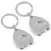 TNSLAND 2 Pcs Shopping Cart Token Car Key Chain Shopping