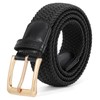JASGOOD Braided Woven Elastic Stretch Belt for Men Women Web