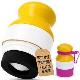 DEARKAN Nachfüllbarer Sonnencreme-Applikator | Sonnencreme-Spender mit Roll-On | tragbar und wiederverwendbar für Kinder und Erwachsene | ideal für Strand, Schule und Reisen (Rosa)