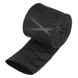 sourcing map Heat Shrink Tubing, 40 mm Diameter, 65 mm, Flat Width, Shrink Ratio 1.7:1, Double-Walled Heat Shrink Tubing, with Mesh Pattern, 1.6 m Length, Waterproof, PE, Heat