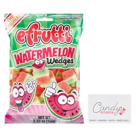 eFrutti Gummi Candy 3.5oz Bags (Watermelon Wedges) | With Candy Retailer Sticker